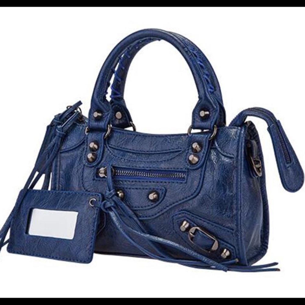Mini motorcycle bag- blue